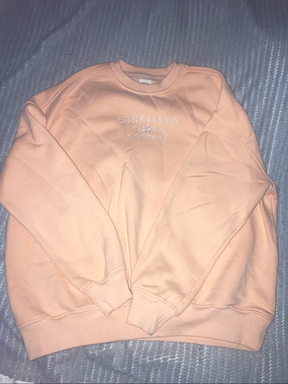 Sunkissed Coconut Peach Crewneck Sweater - Women
